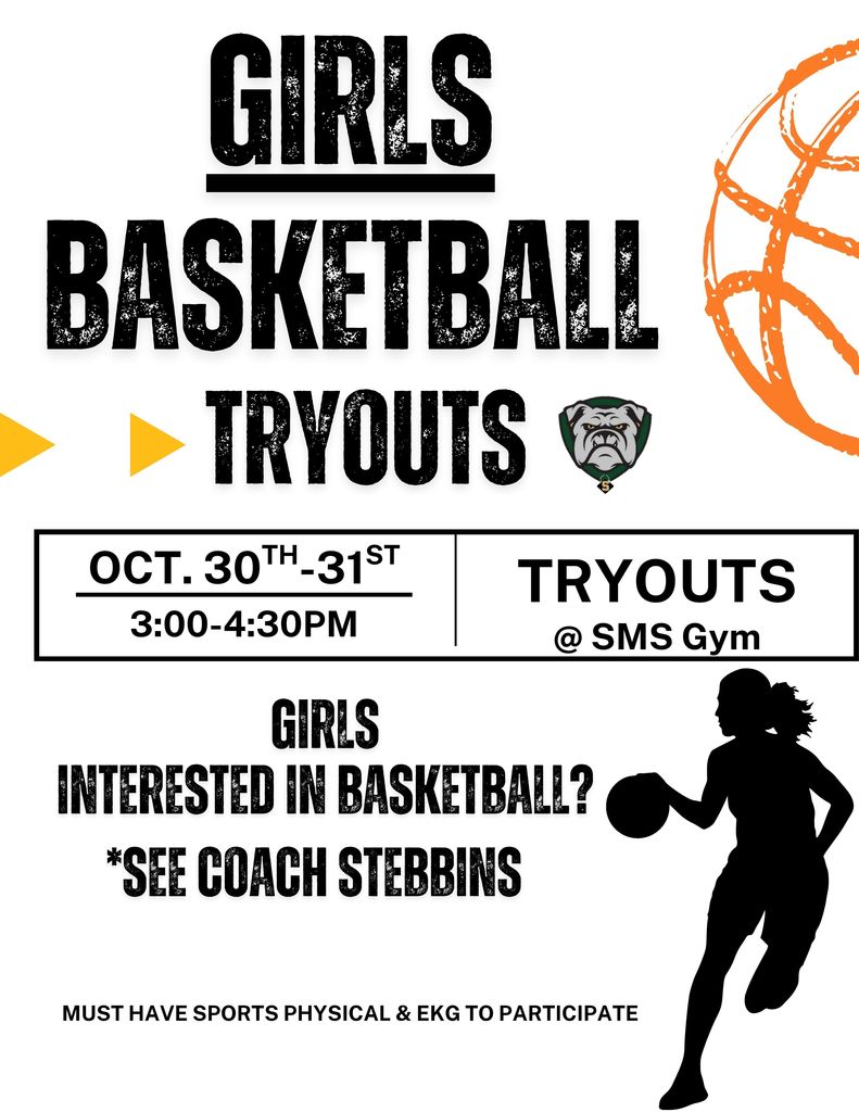 Girls basketball flyer
