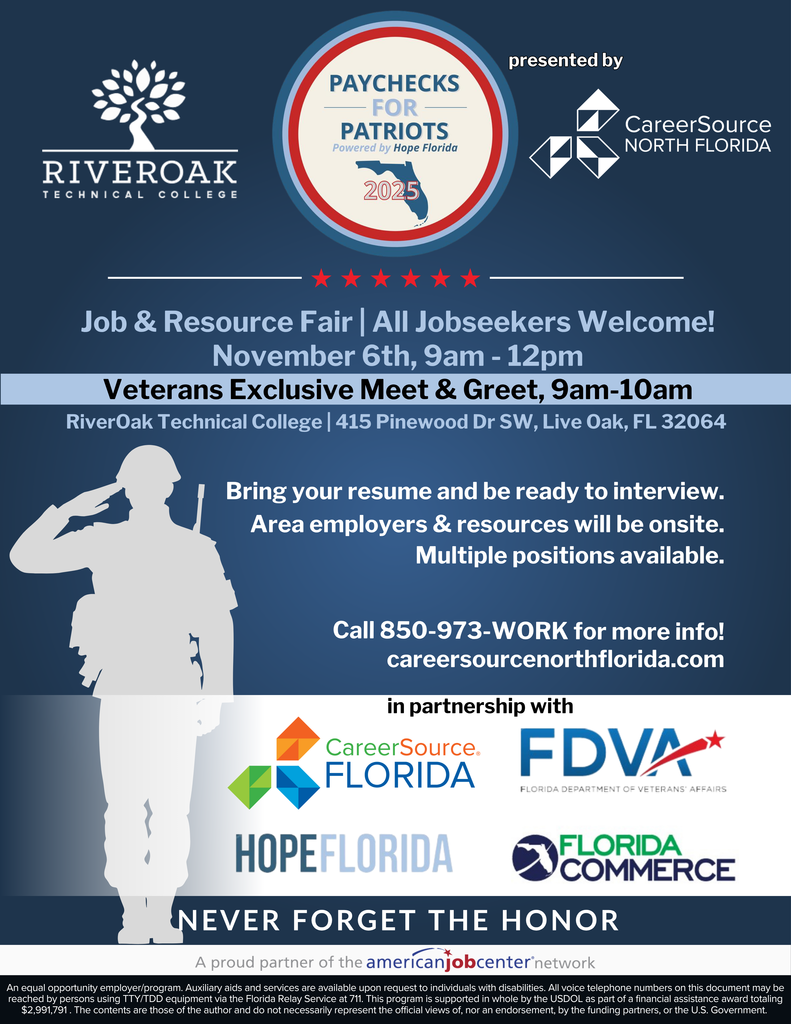 Paychecks for Patriots Flyer