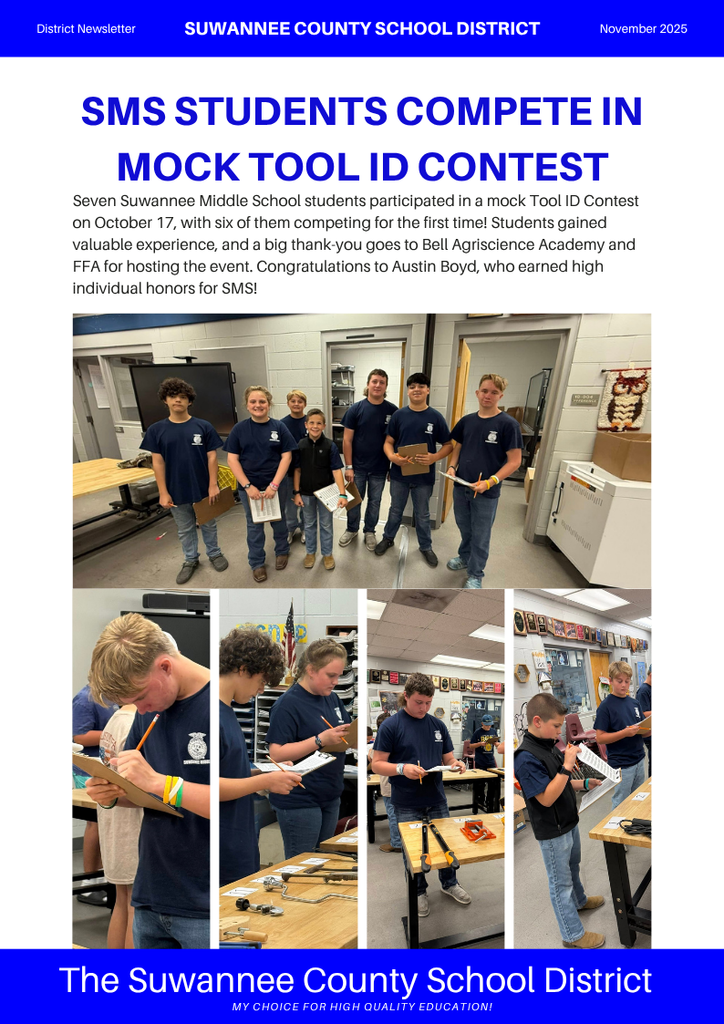 Suwannee Stories - SCSD Newsletter November