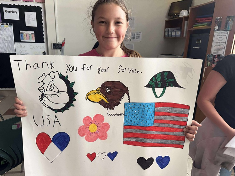 Student Showing Patriotism