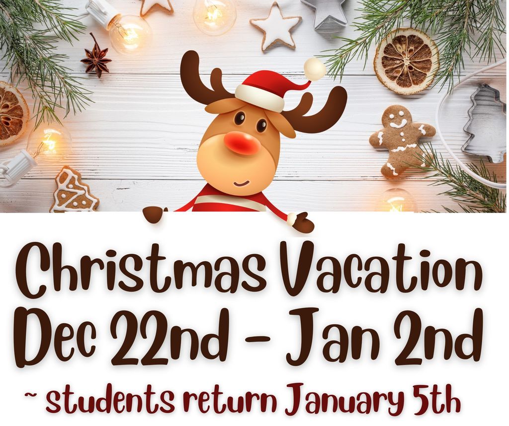 Christmas vacation flyer