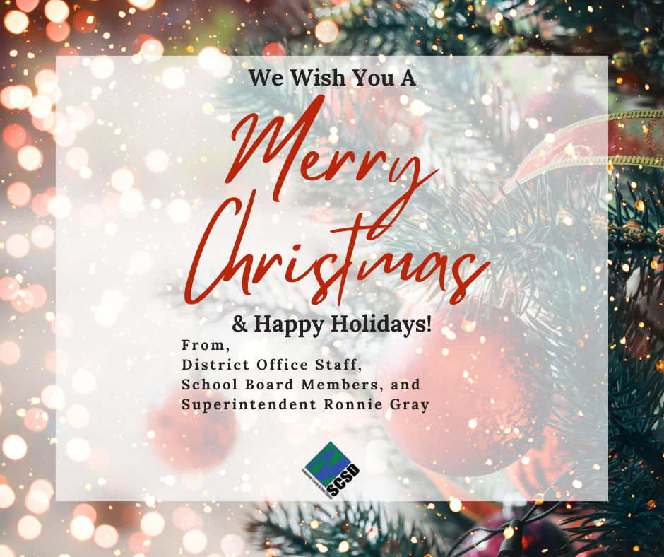 Merry Christmas & Happy Holidays from SCSD! 