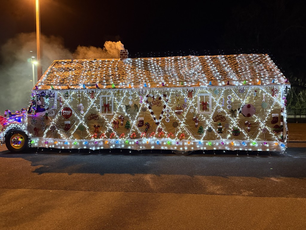 Suwannee County School District Transportation Department in Christmas Parade