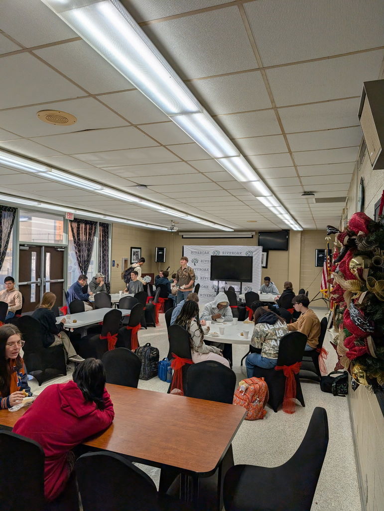 More students enjoying their breakfast