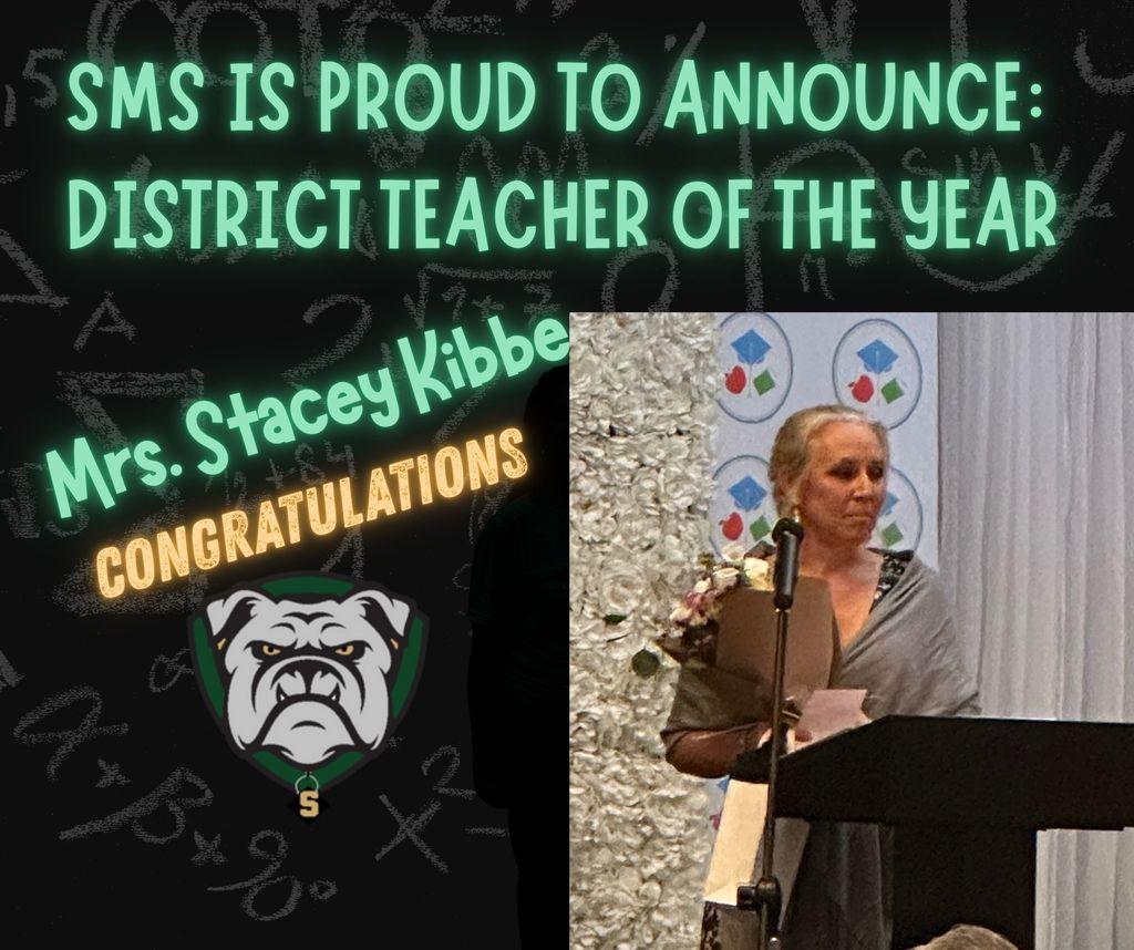 Mrs. Kibbe District Teacher of the Year