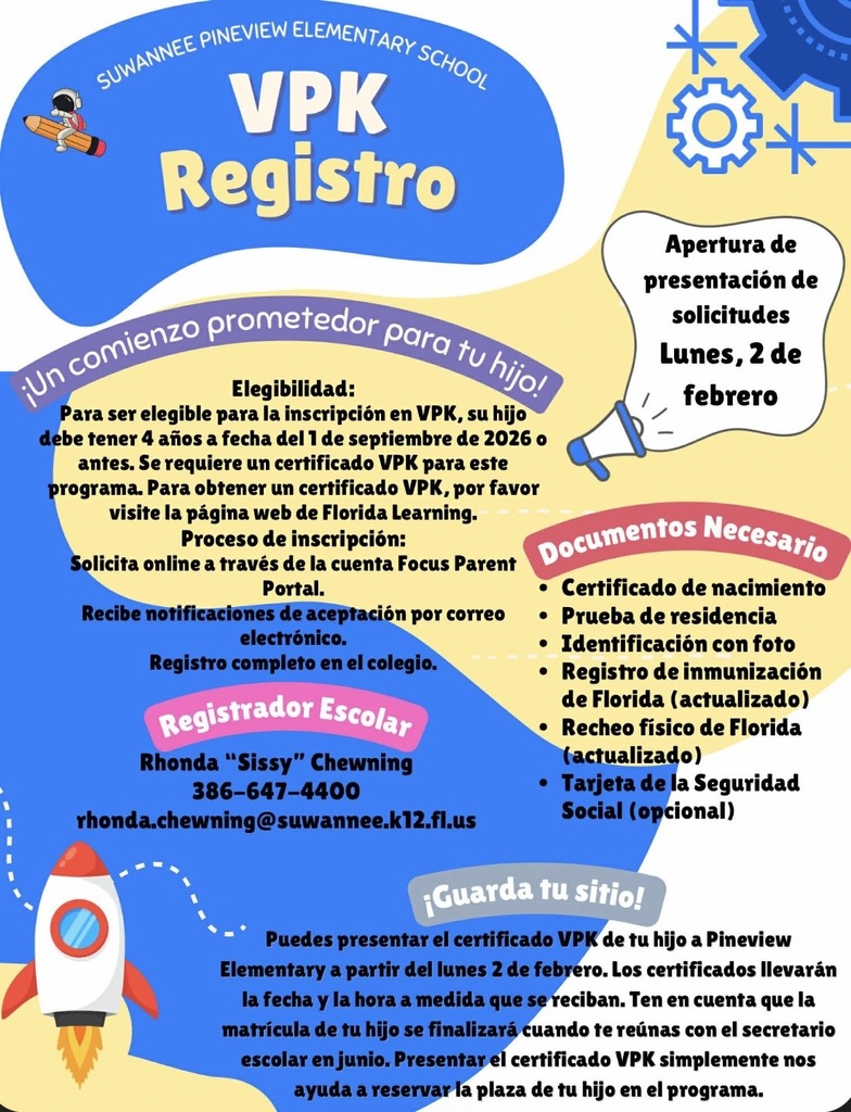 Spanish VPK flyer