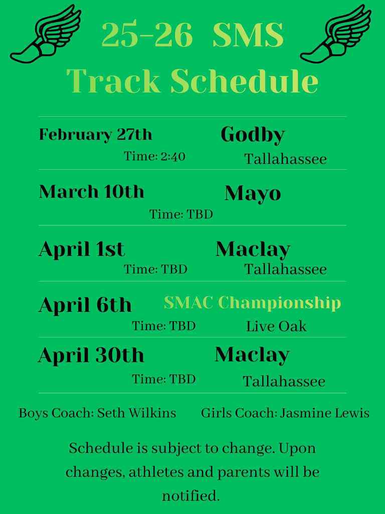 Track Schedule