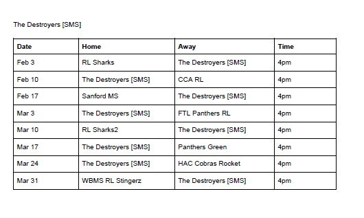 Esports schedule pg 2