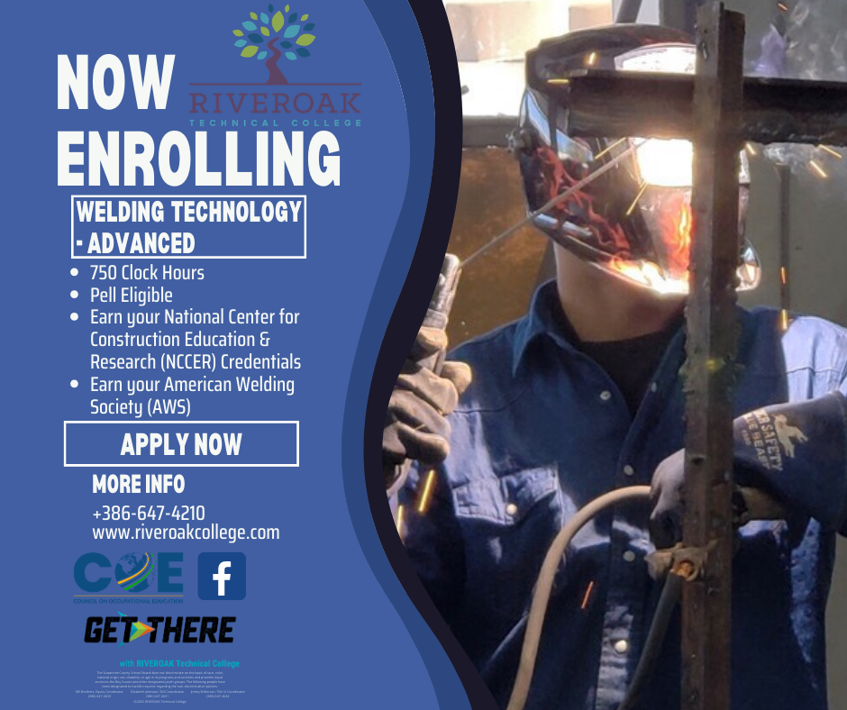 Now Enrolling - Welding Technology - Advanced