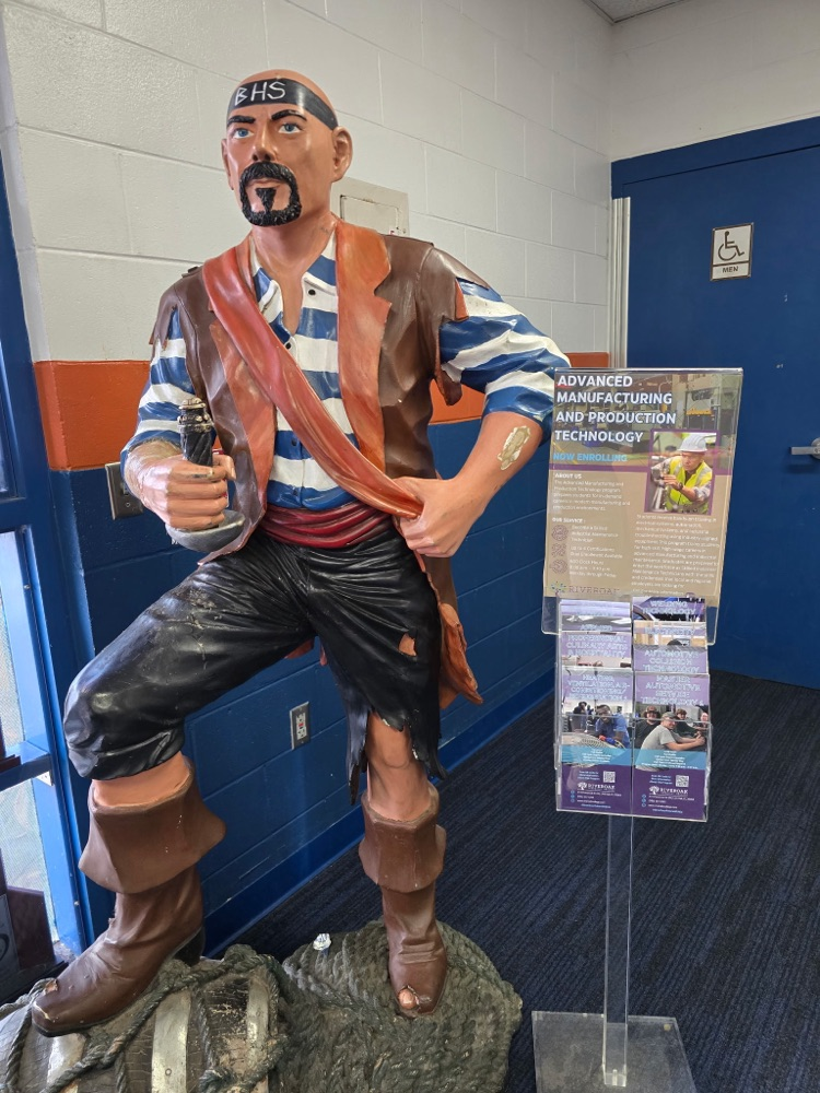 BHS Buccaneers statue