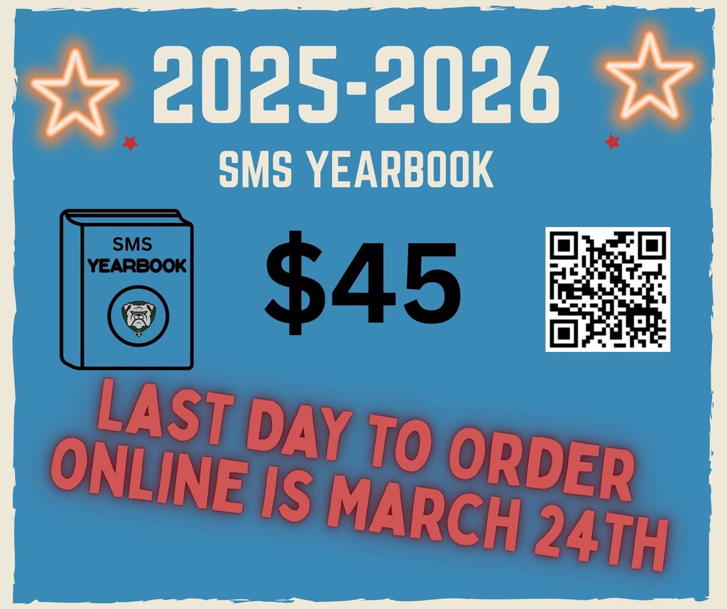 Last Day to order yearbooks online is March 24th