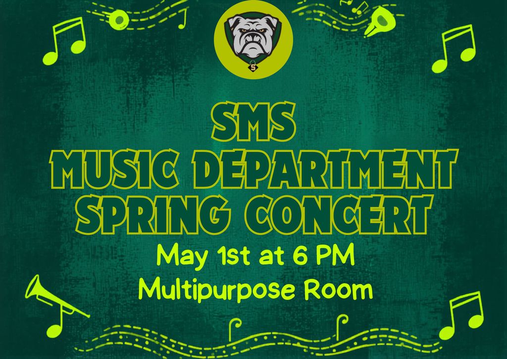 Flyer for Music Department spring concert