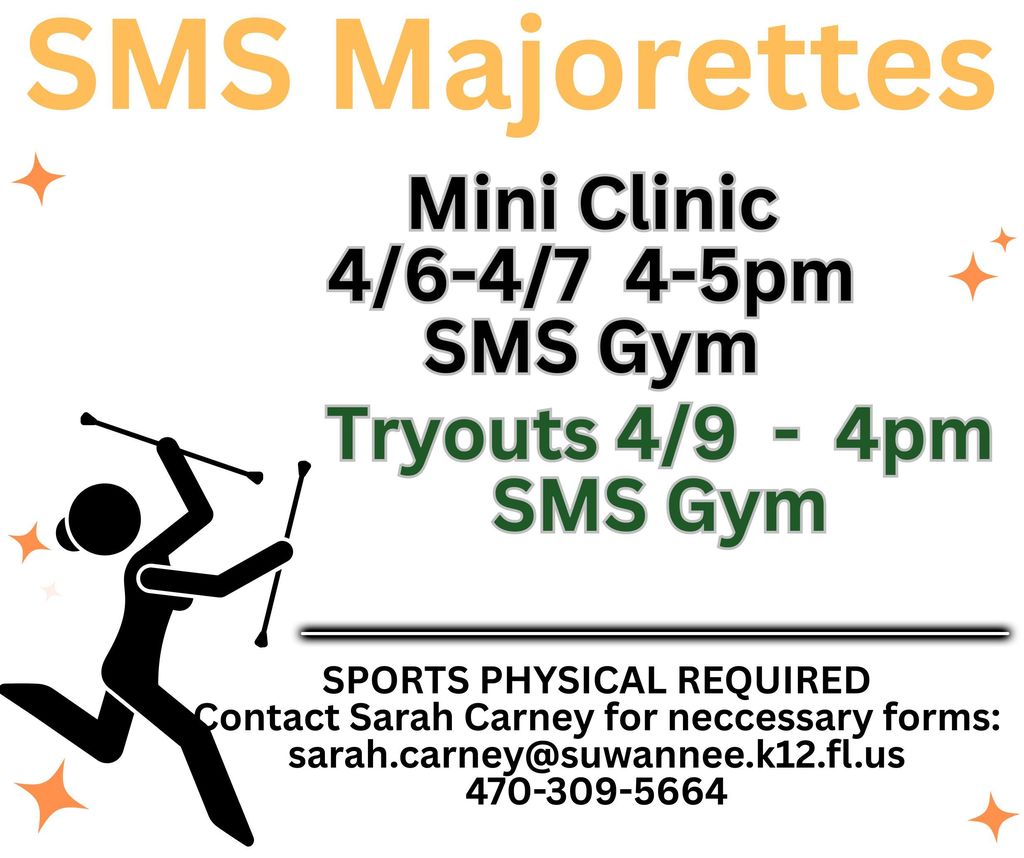 SMS Majorette tryout information