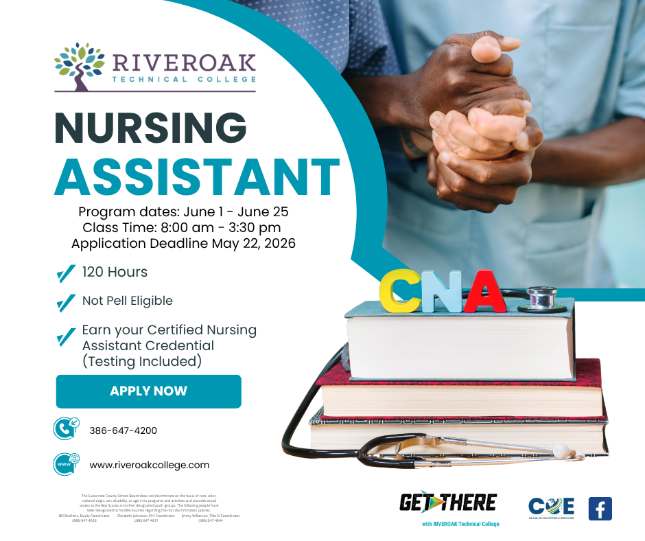 Now Enrolling in the CNA Program!