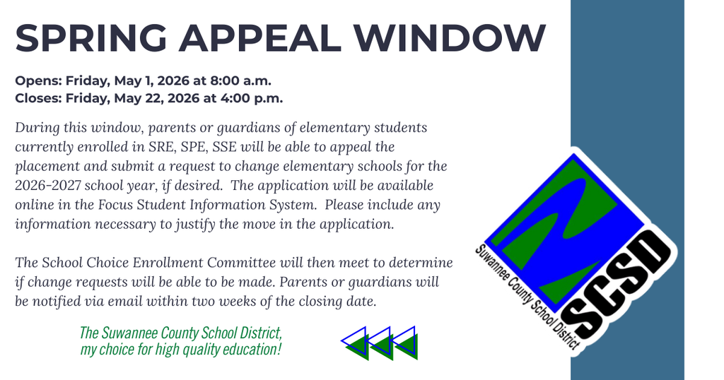 SCSD Spring Appeal Window