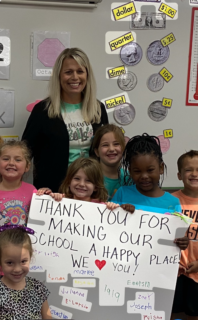 Mrs. Beach loves our students and they love her. 