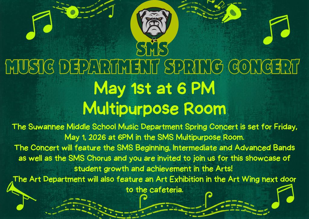 flyer for spring band concert