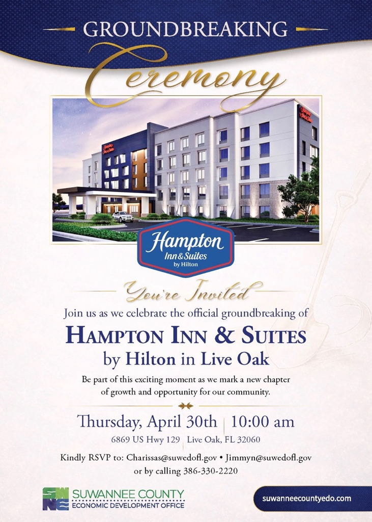 Hampton Inn groundbreaking flyer 