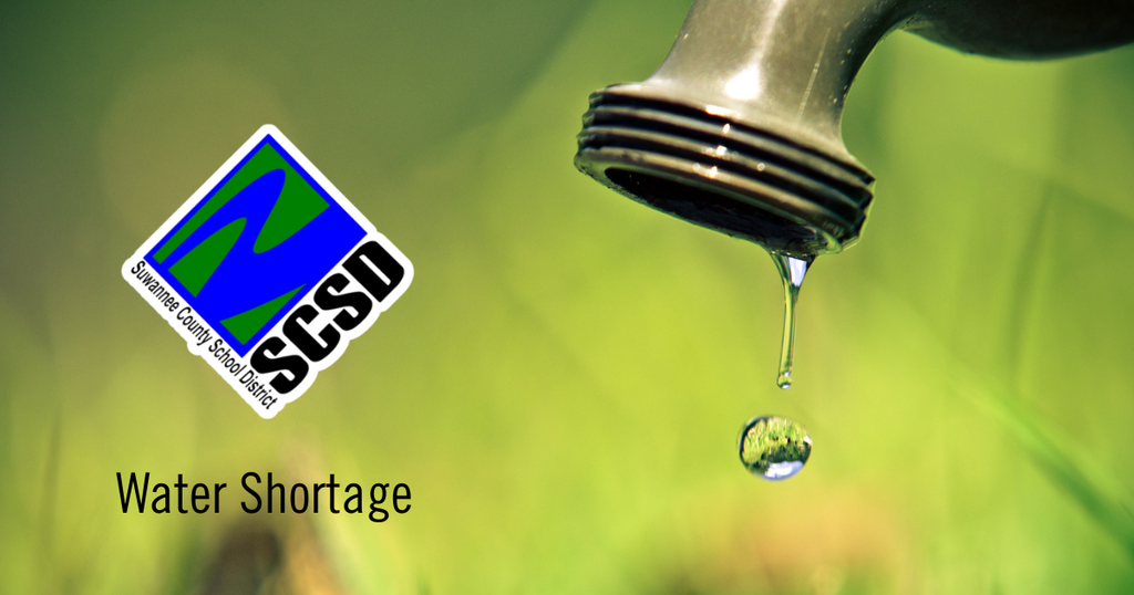 Water Shortage with SCSD logo