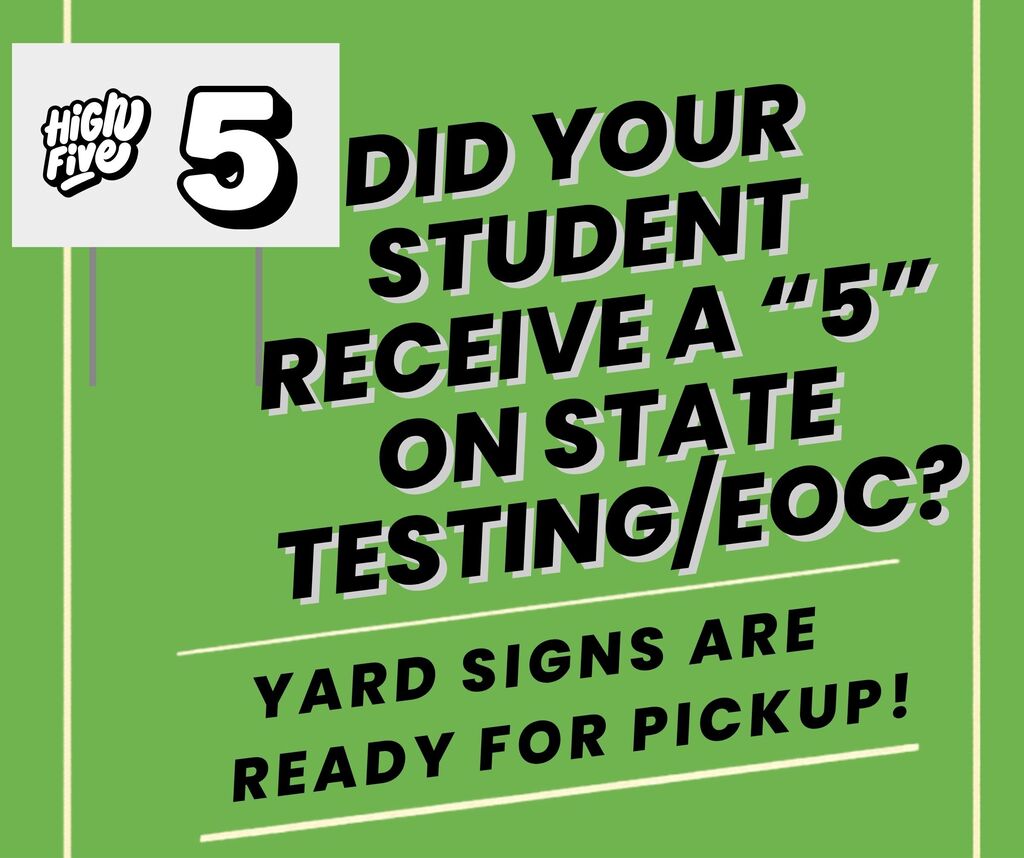 yard signs are available