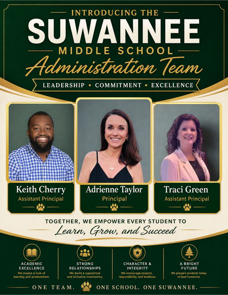 flyer of new administrative team at sms