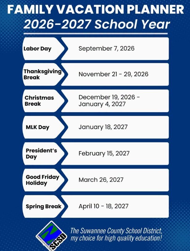 vacation days for 2026/27
