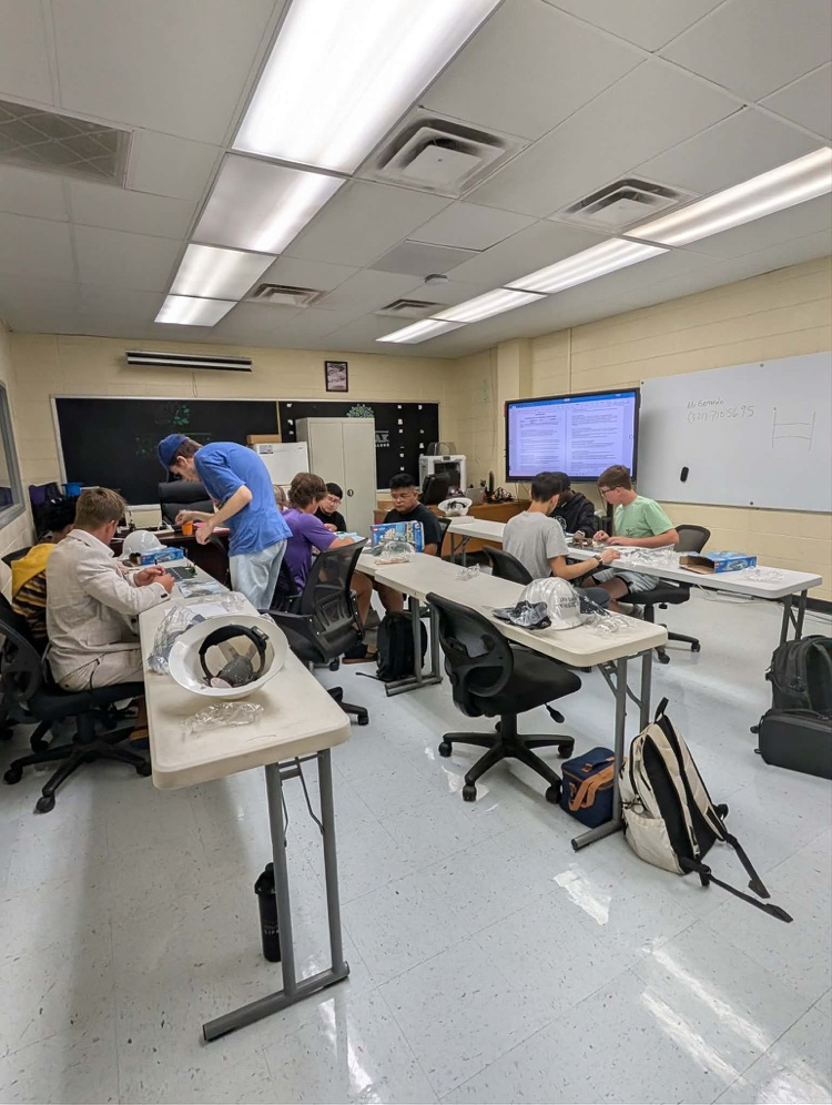 students in lab space 