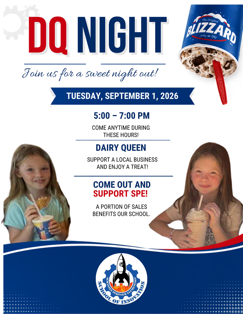 Dairy Queen Night Flyer: Students enjoying DQ treats. Come out and support SPE Tuesday, September 1st from 5 to 7 pm. A portion of the proceeds will go to SPE. 