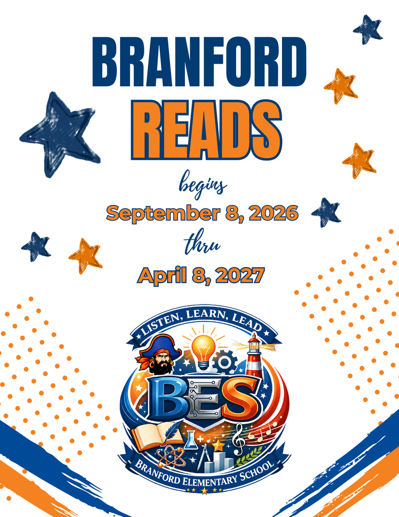 Branford Reads begins September 8th - April 8th