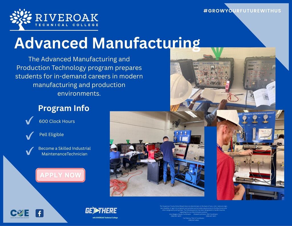 Apply now for Advanced Manufacturing