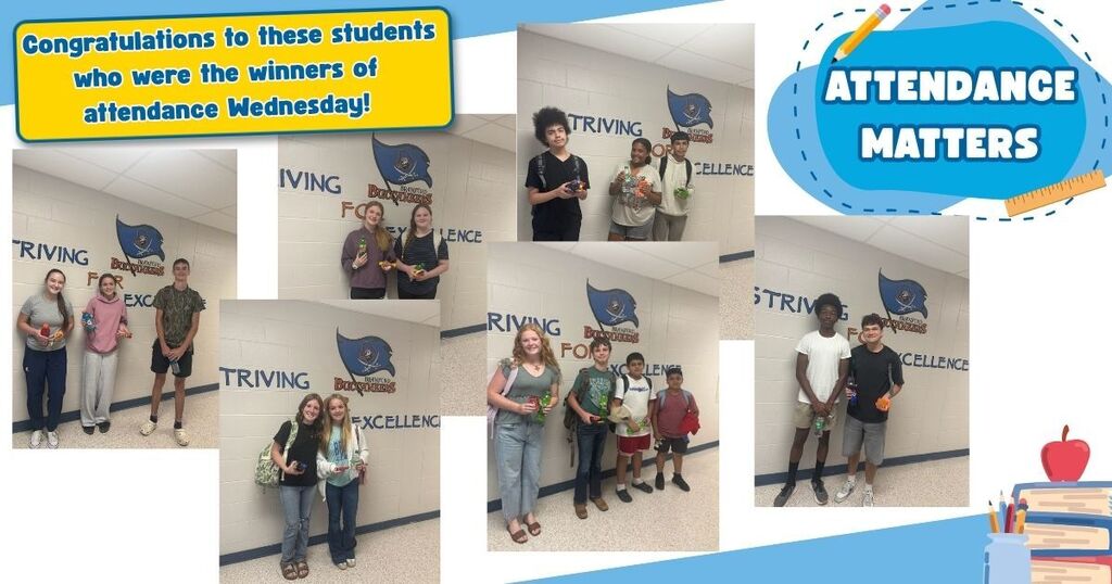 Attendance Wednesday winners for September 16 
