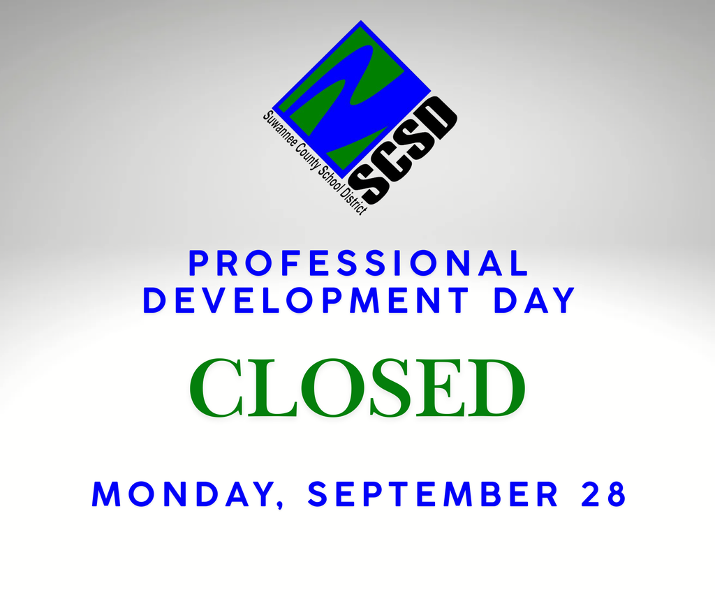 PD Day - School Closed on Monday, September 28th