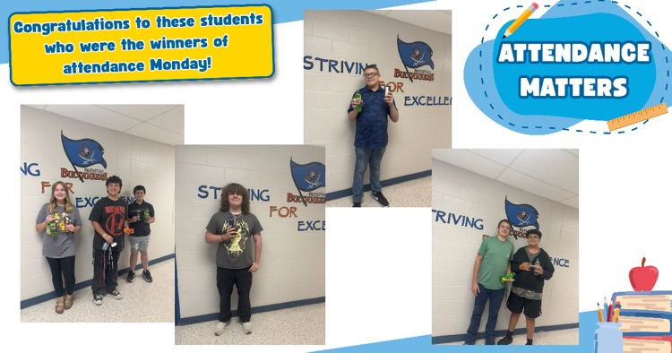Monday Attendance Matters winners 