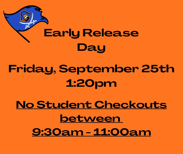 September 25, 2026 is early release at 1:20 pm. 