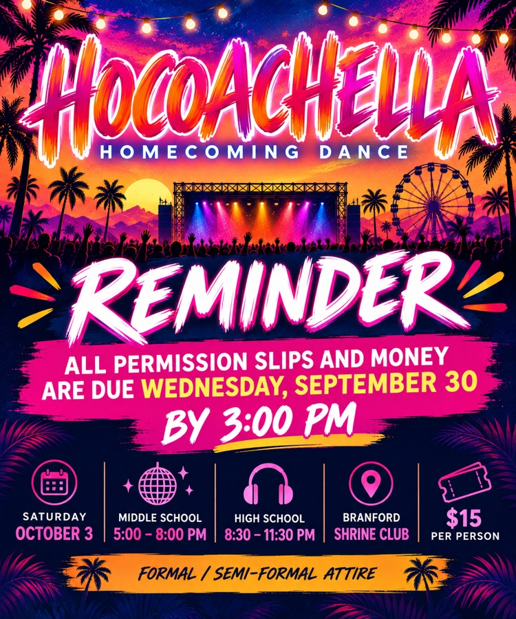 Hoco dance reminder 