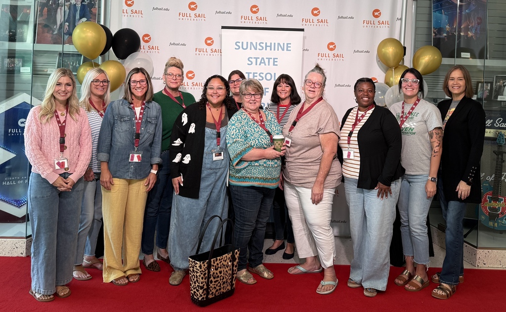 Suwannee County teachers and coordinators attended the 46th Annual Sunshine State TESOL Conference at Full Sail University in Orlando