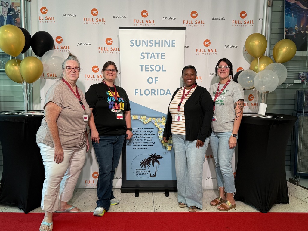 Suwannee County teachers and coordinators attended the 46th Annual Sunshine State TESOL Conference at Full Sail University in Orlando