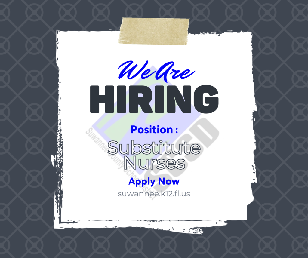 SCSD is hiring substitute nurses 