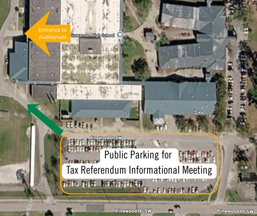 Public Parking Map for SHS