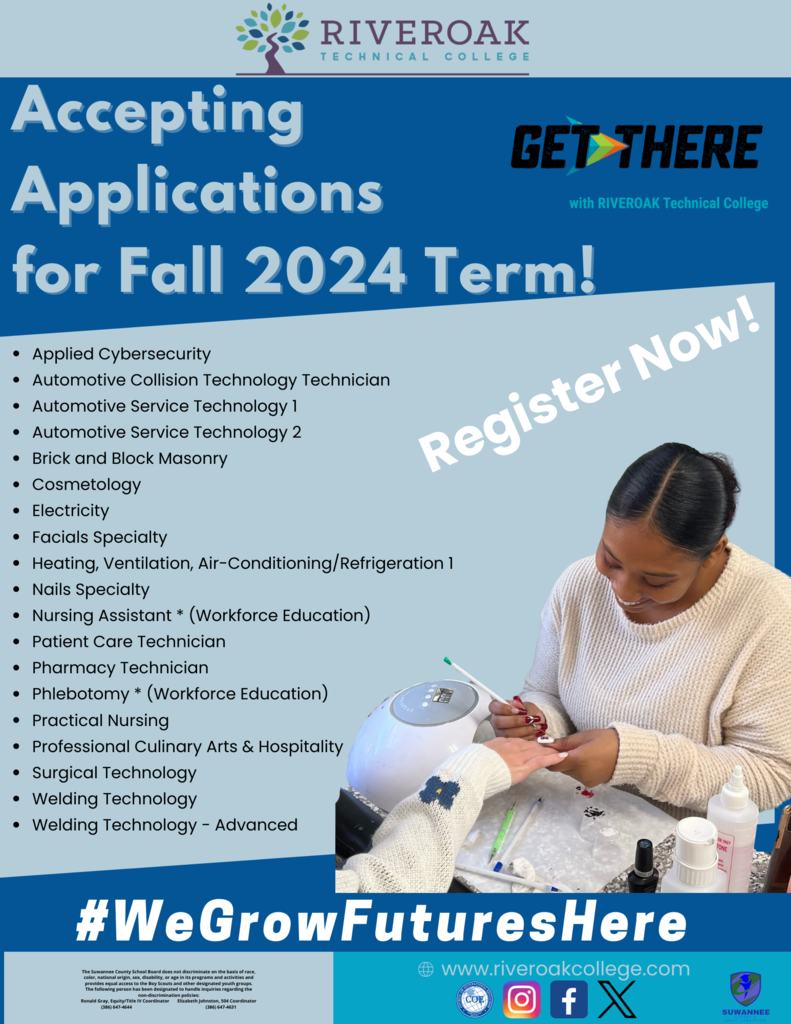 Now Enrolling for Fall of 2024