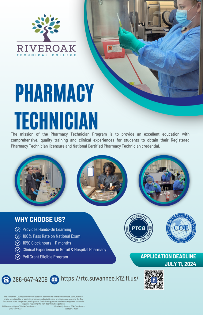 Now Enrolling - Pharmacy Technician