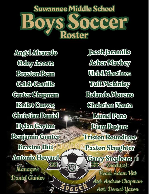 boys soccer roster