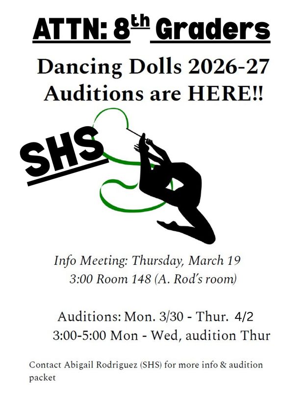 SHS Dancing Dolls Flyer
