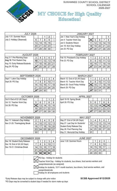 26-27 calendar