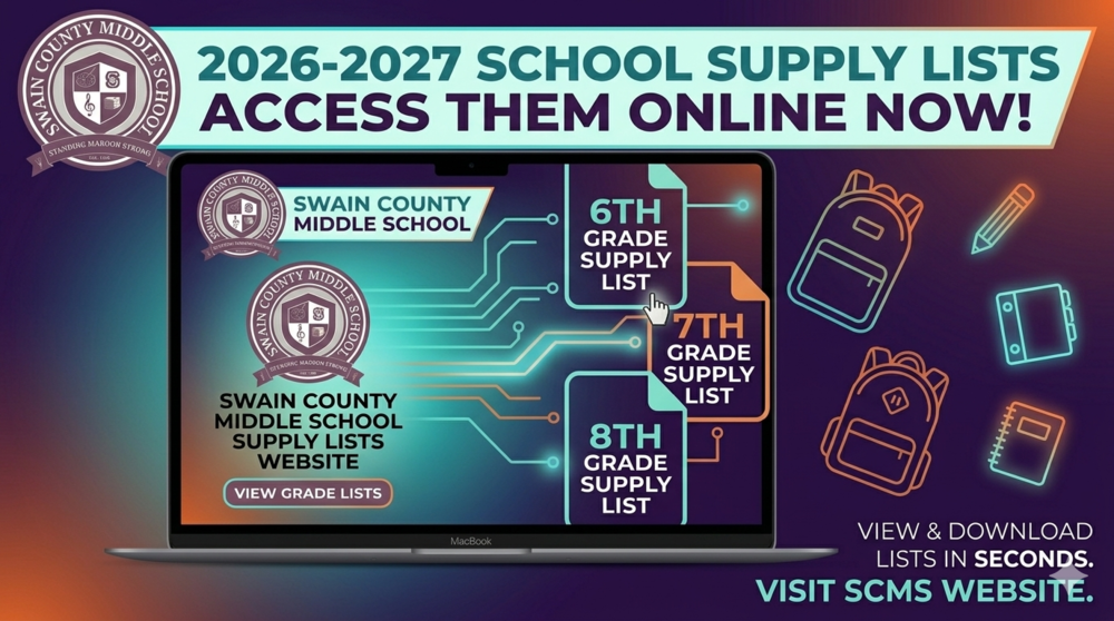 An educational announcement graphic for the 2026-2027 school year, designed with a deep purple and teal color scheme.