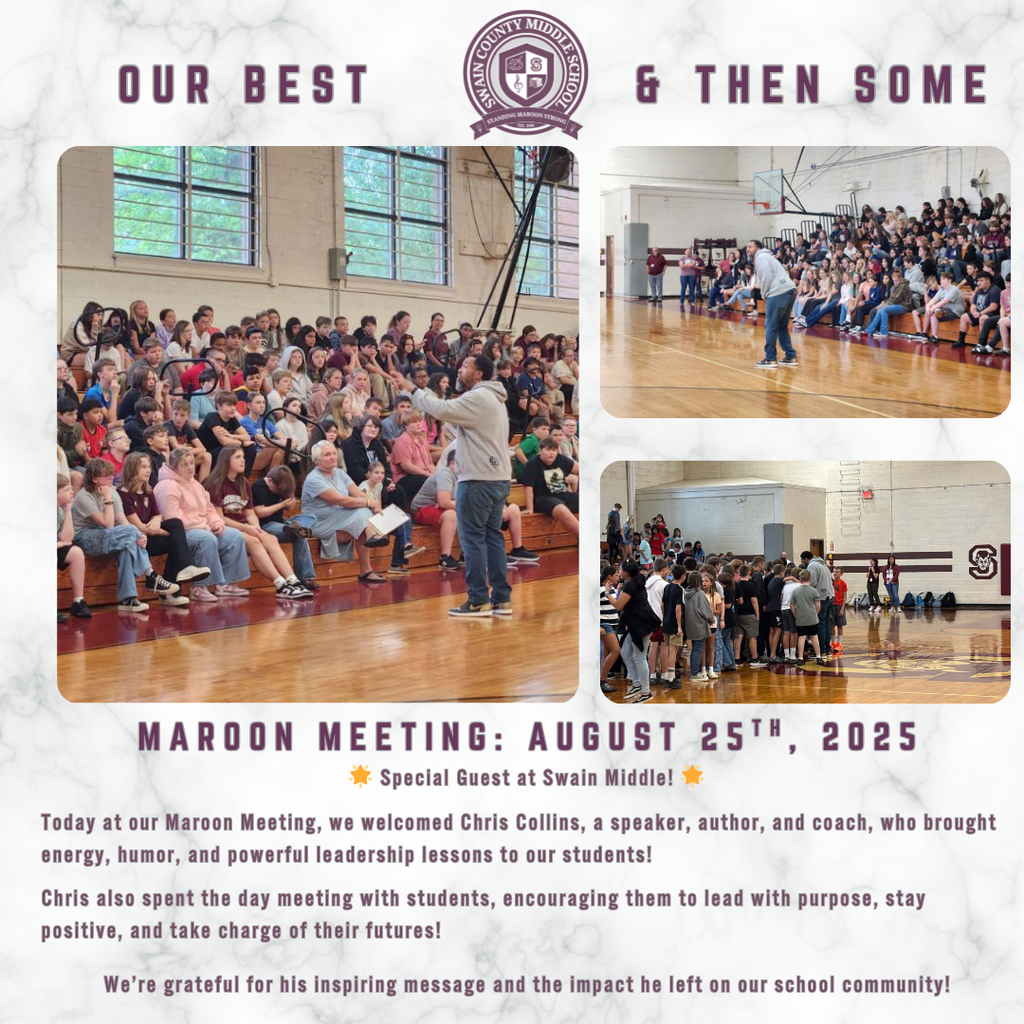 August 25th - Maroon Meeting