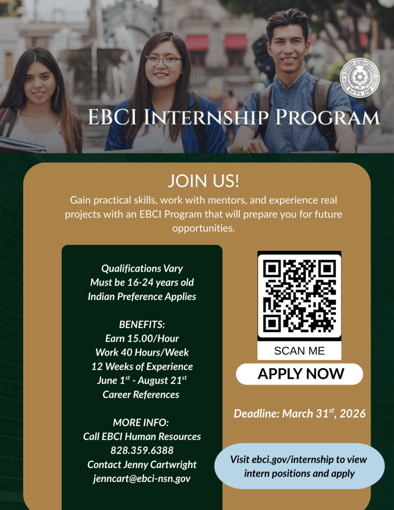 EBCI 2026 Internship Program Flyer