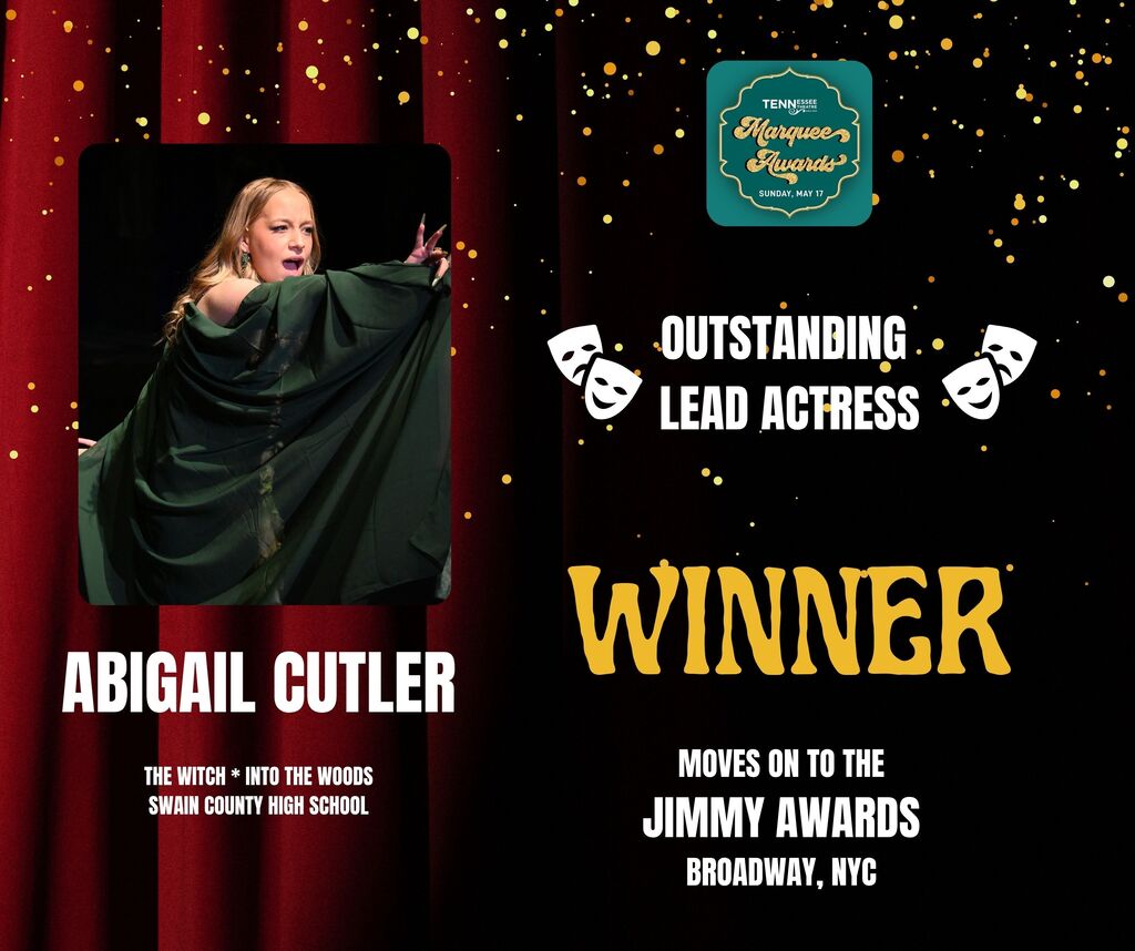 Photo of girl in green dress singing for winning outstanding lead actress