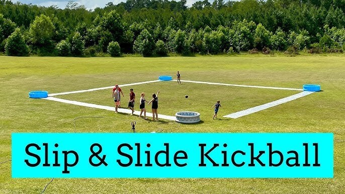 Slip and Slide Kickball Example.