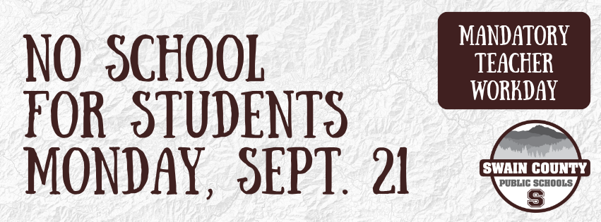 No School Monday 9/21 Graphic
